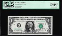 1963-B $1 Federal Reserve Note Richmond PCGS Superb Gem New 67PPQ Courtesy Autograph