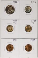 Lot of (6) Miscellaneous United States Coins Amazing Toning