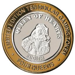 .999 Silver Four Queens Casino Hotel Las Vegas $10 Limited Edition Gaming Token