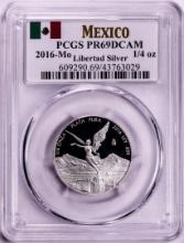 2016-Mo Mexico Proof 1/4 oz Silver Libertad Coins PCGS PR69DCAM