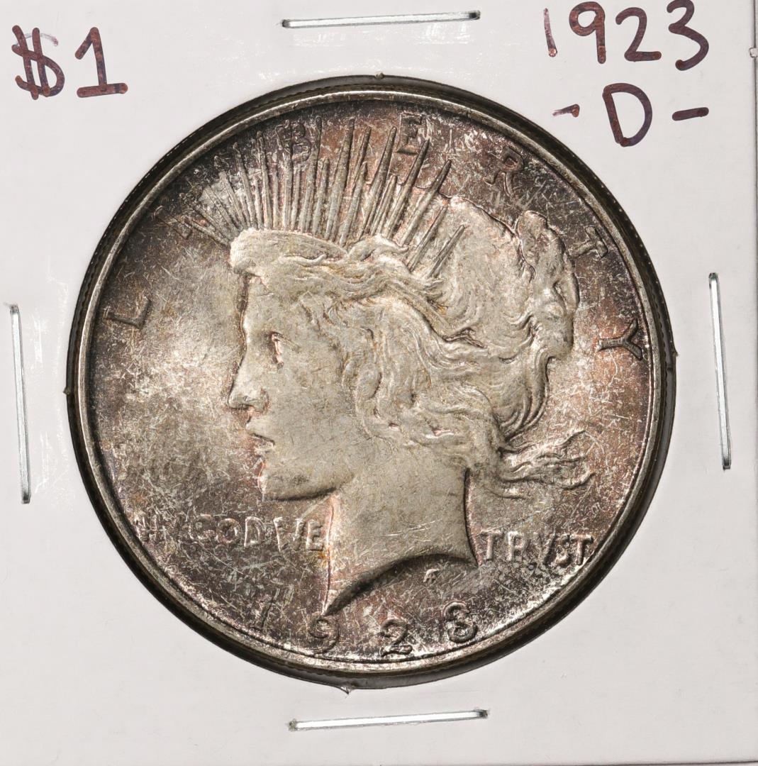 1923-D $1 Peace Silver Dollar Coin