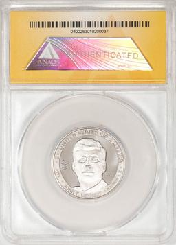 2014 Proof 1/2 oz Platinum JFK Apollo 11 Anniversary Medal ANACS MS69