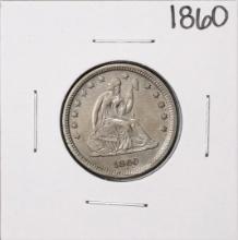 1860 Seated Liberty Quarter Coin