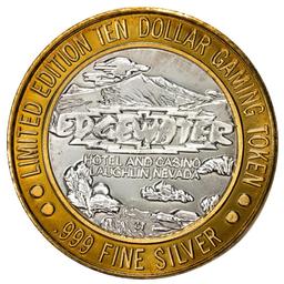 .999 Fine Silver Edgewater Laughlin, Nevada $10 Limited Edition Gaming Token