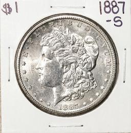 1887-S $1 Morgan Silver Dollar Coin