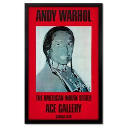 Andy Warhol (1928-1987) "American Indian Series 3 Piece Set " Poster