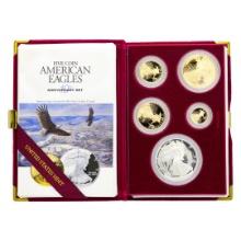 10th Anniversary 1995-W American Eagle (5) Coin Set w/Box