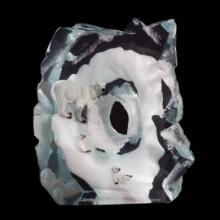 Kitty Cantrell "Polar Play" Limited Edition Mixed Media Lucite Sculpture