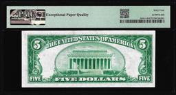 1928 $5 Federal Reserve Note Fr.1950-G PMG Choice Uncirculated 64EPQ