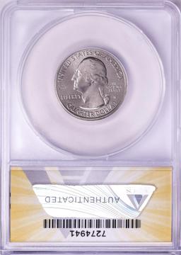 2020-W V75 WWII Privy Mark Tallgrass Prairie Quarter Coin ANACS MS67