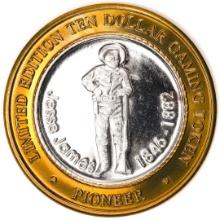 .999 Fine Silver Pioneer Laughlin, Nevada $10 Limited Edition Gaming Token