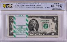 Pack 2017A $2 Federal Reserve STAR Notes San Francisco Fr.1941-L* PCGS Gem UNC 66PPQ