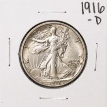 1916-D Walking Liberty Half Dollar Coin