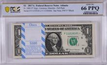 Pack of 2017A $1 Federal Reserve STAR Notes Atlanta Fr.3005-F* PCGS Gem UNC 66PPQ