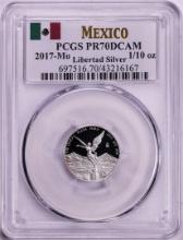 2017-Mo Mexico Proof 1/10 oz Silver Libertad Coin PCGS PR70DCAM