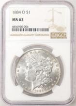 1884-O $1 Morgan Silver Dollar Coin NGC MS62