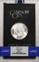 1883-CC $1 Morgan Silver Dollar Coin NGC MS63 GSA Hoard Uncirculated