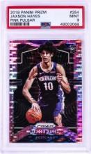 2019 Panini Prizm Pink Pulsar Jaxson Hayes NBA Card #254 PSA Mint 9