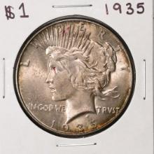 1935 $1 Peace Silver Dollar Coin