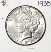 1935 $1 Peace Silver Dollar Coin