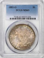 1883-O $1 Morgan Silver Dollar Coin PCGS MS63 Amazing Toning