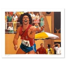 William Nelson "Shot Put: Bruce Jenner" Print Lithograph on Paper