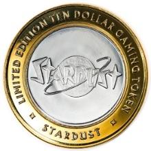 .999 Fine Silver Stardust Casino Las Vegas, NV $10 Limited Edition Gaming Token