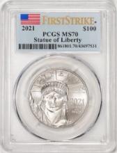 2021 $100 Platinum American Eagle Coin PCGS MS70 First Strike