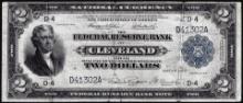 1918 $2 Battleship Federal Reserve Bank Note Cleveland