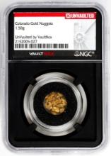 Lot of Colorado Gold Nuggets 1.50 Grams Total Weight NGC Vaultbox Unvaulted