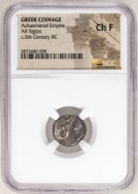 Achaemenid Empire c.5th Century BC AR Siglos Ancient Coin NGC Ch F