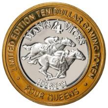 .999 Silver Four Queens Casino Hotel Las Vegas $10 Limited Edition Gaming Token