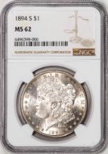 1894-S $1 Morgan Silver Dollar Coin NGC MS62