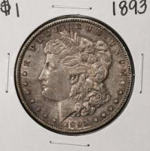 1893 $1 Morgan Silver Dollar Coin