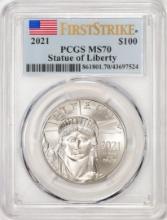 2021 $100 Platinum American Eagle Coin PCGS MS70 First Strike