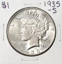 1935-S $1 Peace Silver Dollar Coin