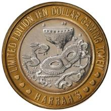 .999 Silver Harrah's Las Vegas, Nevada $10 Casino Limited Edition Gaming Token