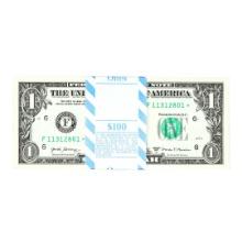 Pack of (100) Consecutive 2017A $1 Federal Reserve STAR Notes Atlanta