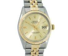 Rolex Men's Two Tone Champagne Index Datejust Wristwatch