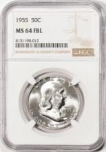 1955 Franklin Half Dollar Coin NGC MS64FBL