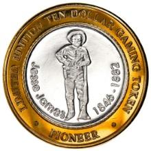 .999 Fine Silver Pioneer Laughlin, Nevada $10 Limited Edition Gaming Token