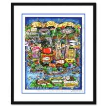 Charles Fazzino "There'S Music In NY, NJ, & LI Too (Blue)" Serigraph On Paper