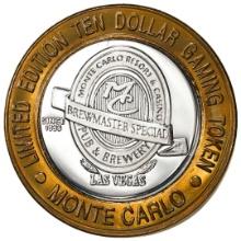 .999 Silver Monte Carlo Resort & Casino Las Vegas, NV $10 Limited Edition Gaming Token