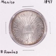 1897 Mexico 8 Reales Silver Coin