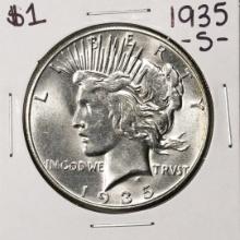 1935-S $1 Peace Silver Dollar Coin