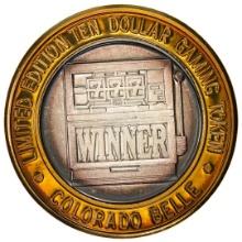 .999 Silver Colorado Belle Laughlin, Nevada $10 Casino Limited Edition Gaming Token