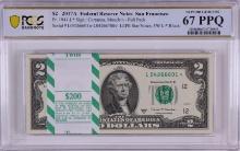 Pack of 2017A $2 Federal Reserve STAR Notes SF Fr.1941-L* PCGS Superb Gem UNC 67PPQ