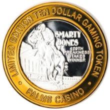 .999 Silver Palms Casino Las Vegas, NV $10 Casino Limited Edition Gaming Token