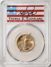 2021 Type 2 $10 American Gold Eagle Coin PCGS MS70 FDOI Cleveland Signature