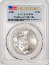 2021 $100 Platinum American Eagle Coin PCGS MS70 First Strike